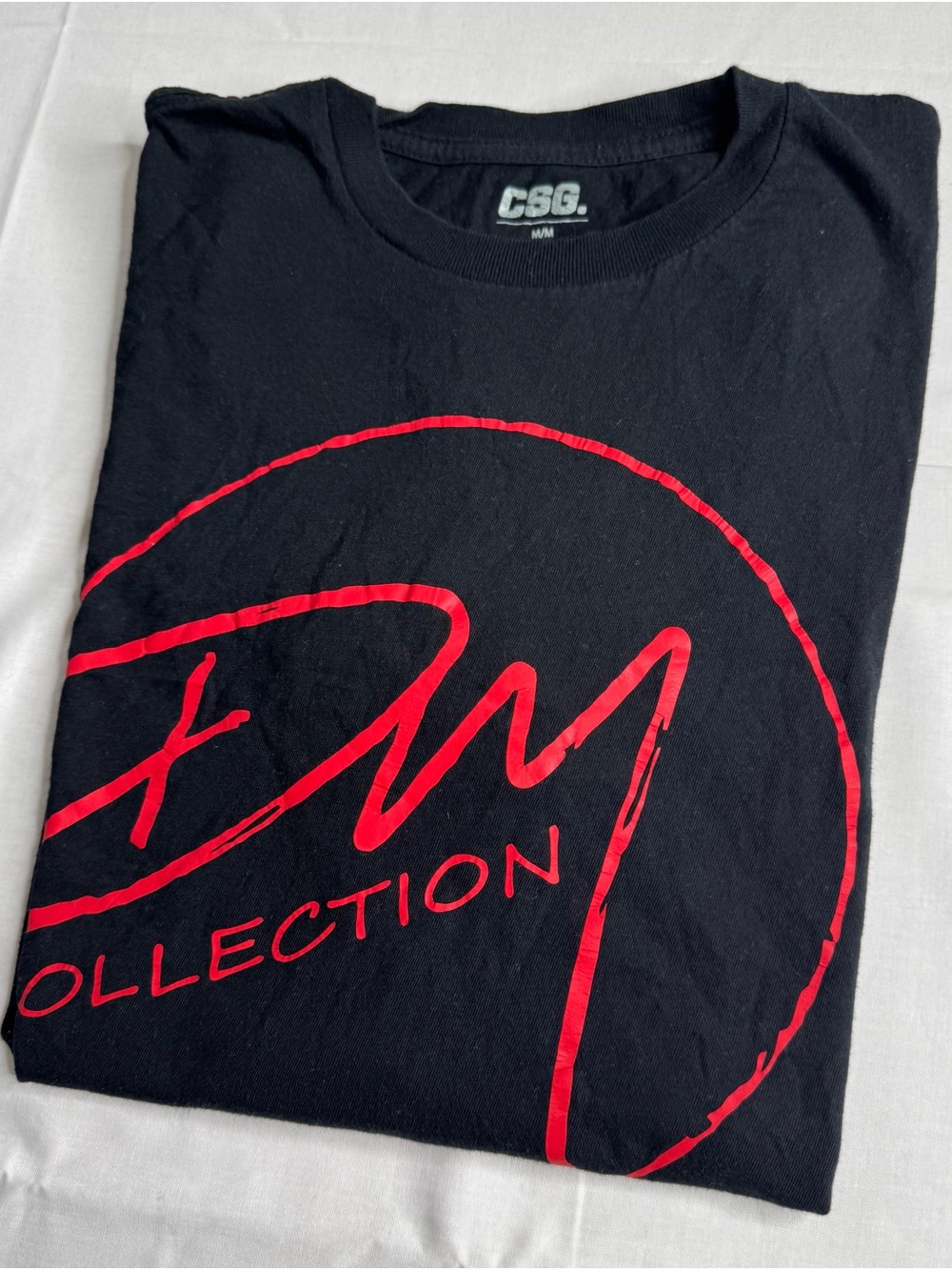 SD Collection Black Tee with Red Script Logo - Picture 8 of 8